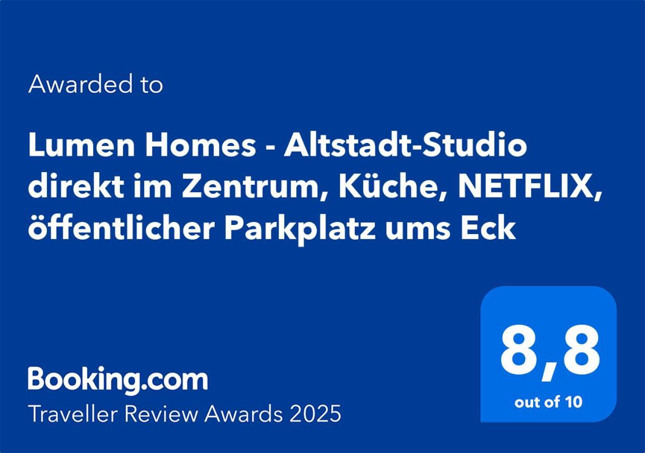 Lumen Homes - Altstadt-Studio Direkt Im Zentrum, Kueche, Netflix, Oeffentlicher Parkplatz Ums Eck Ingolstadt Extérieur photo